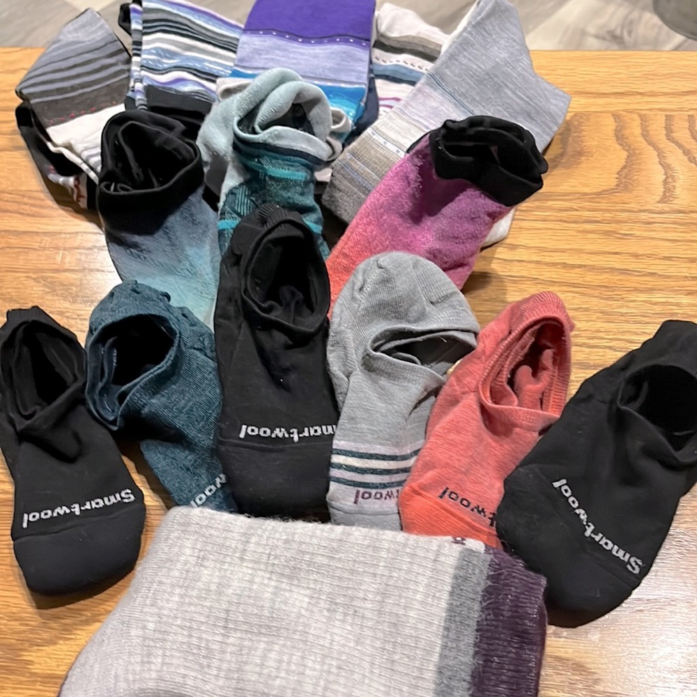 Women’s Smartwool Socks Nice lot of 15 pair. Brand New. Laundered.